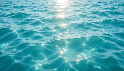 Obraz premium Blue Water with Sun Glare