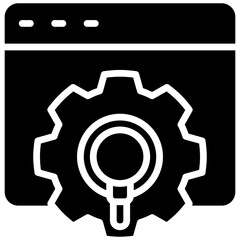 Analytic Web glyph icon