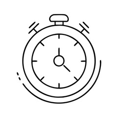 timer icon, timer line art - simple line art of timer, perfect for timer logos and icons