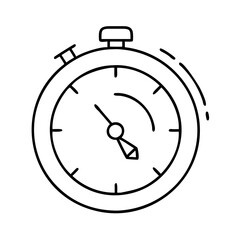 timer icon, timer line art - simple line art of timer, perfect for timer logos and icons