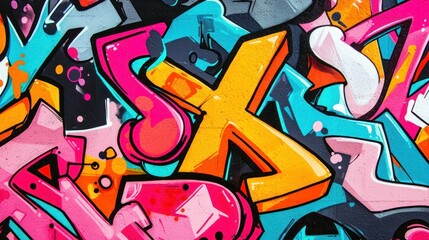 Fototapeta premium Graffiti street art painting isolated on white background