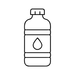 water bottle icon, water bottle line art - simple line art of water bottle, perfect for water bottle logos and icons