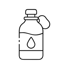 water bottle icon, water bottle line art - simple line art of water bottle, perfect for water bottle logos and icons