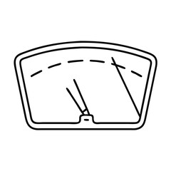 windshield icon, windshield line art - simple line art of windshield, perfect for windshield logos and icons