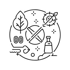 zero emissions icon, zero emissions line art - simple line art of zero emissions, perfect for zero emissions logos and icons