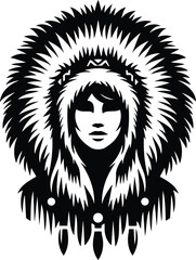 Indigenous Hooded Figure