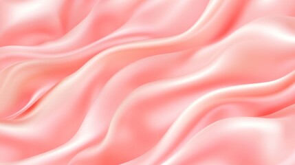 Obraz premium Delicate, soft pink silk fabric with flowing folds.