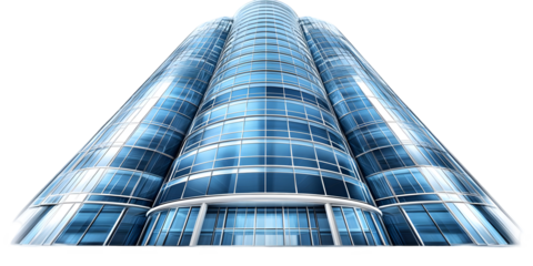Illustration Of Modern Skyscraper With Transparent Background