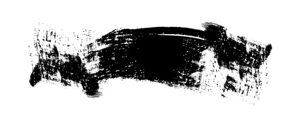 Vector black grunge brush stroke background.