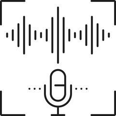 Voice Recognition Icon Stock Illustration