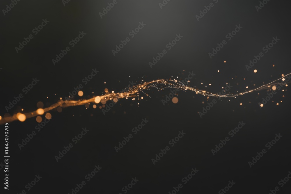 Aufkleber Conceptual abstract background features glowing neon lines symbolizing advanced technology and digital tunnels, ideal for showcasing modern networking concepts