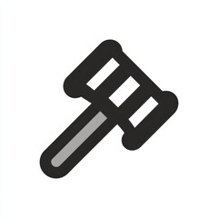 Abstract gavel computer icon sleek design-4 - auction modern law court website