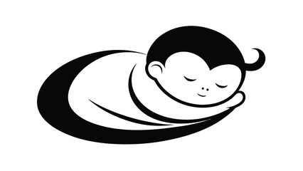Sleeping Baby Abstract Design