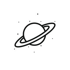 Cartoon saturn planet vector clipart template © Macholicious