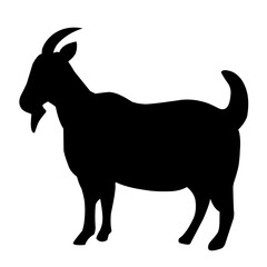 goat silhouette illustration