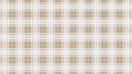 Brown and white  plaid fabric texture background. Luxury plaid checkered seamless pattern.