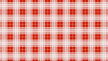 Red and white  plaid fabric texture background. Luxury plaid checkered seamless pattern.