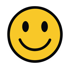 Fototapeta premium A Smile Face emoji Isolated in white background 