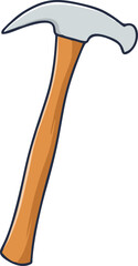 Classic Claw Hammer Tool Illustration