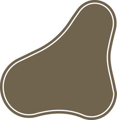 Abstract doodle shape decorative element