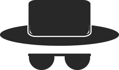Spy vector stock icon illustration
