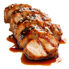 Close-up of Crispy Chinese Roast Pork Belly with Golden Skin

