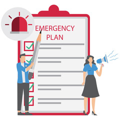 Emergency action plan, emergency action plan when business disaster occurs Business emergency plan