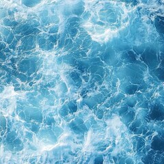 Obraz premium Ocean waves, powerful turquoise blue