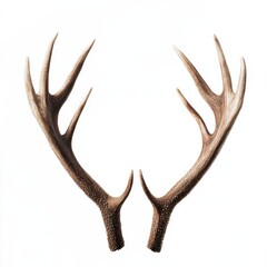 Fototapeta premium Detailed Close-Up of Reindeer Antlers Showcasing Fine Texture