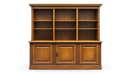 Hutch for dining room isolated on white background