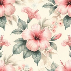 Vibrant floral pattern design nature digital artwork beautiful environment close-up artistic concept