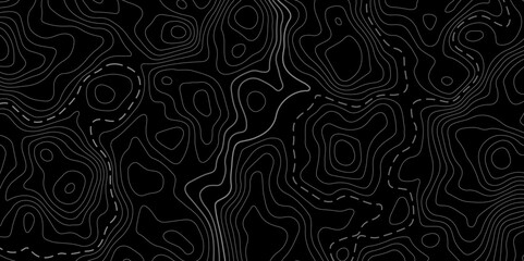 Topographic map background concept. Topo contour map. Rendering abstract illustration. Vector abstract illustration. Geography concept. paper texture design. Limited of a geographical map