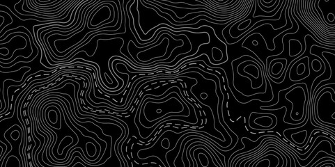 Topographic map background concept. Topo contour map. Rendering abstract illustration. Vector abstract illustration. Geography concept. paper texture design. Limited of a geographical map
