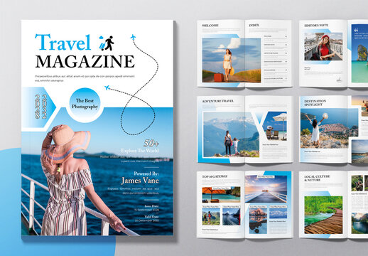 Travel Photo Magazine Layout