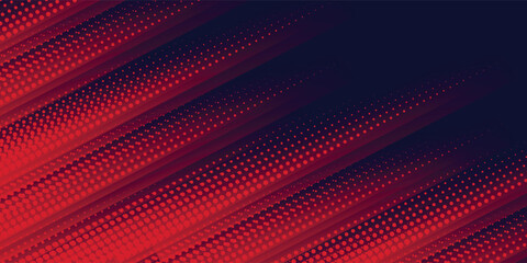 Fototapeta premium red halftone on blue background. Vector dotted sparkles or halftone shine pattern texture Pop Art Style Background. vector illustration