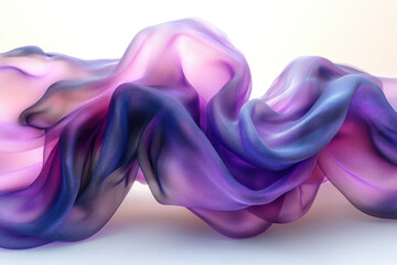 Fototapeta premium Ultra-Realistic Photography of a Floating Fabric in Vibrant Colors
