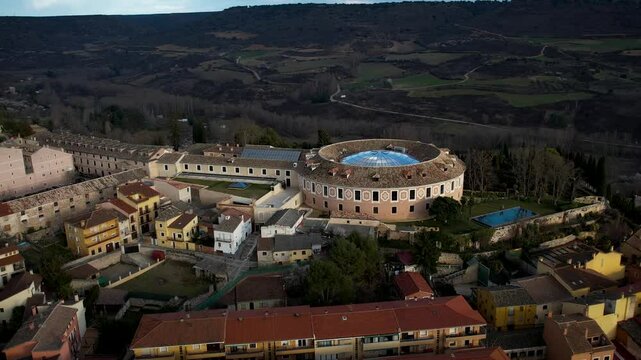 Aerial view of Brihuega 4K. High quality 4k drone footage