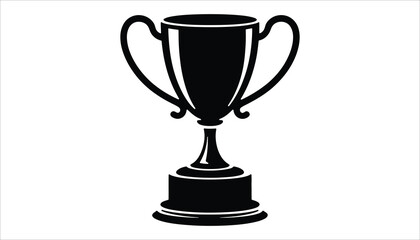 Trophy Award Icon Design, Winner Symbol, Victory Achievement