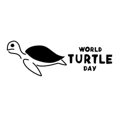 Vector turtle for World Turtle Day