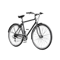 Fototapeta premium Monochrome bike png