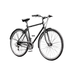 Fotobehang Monochrome bike png © NoorIslam