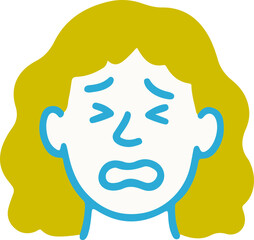 Unhappy Woman Icon