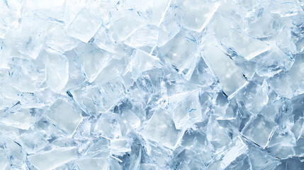 Shattered glass fragments scattered on a distorted abstract background, glare, tint. [Frozen Time] | Ice Fractures | frozen cracks. Illustration