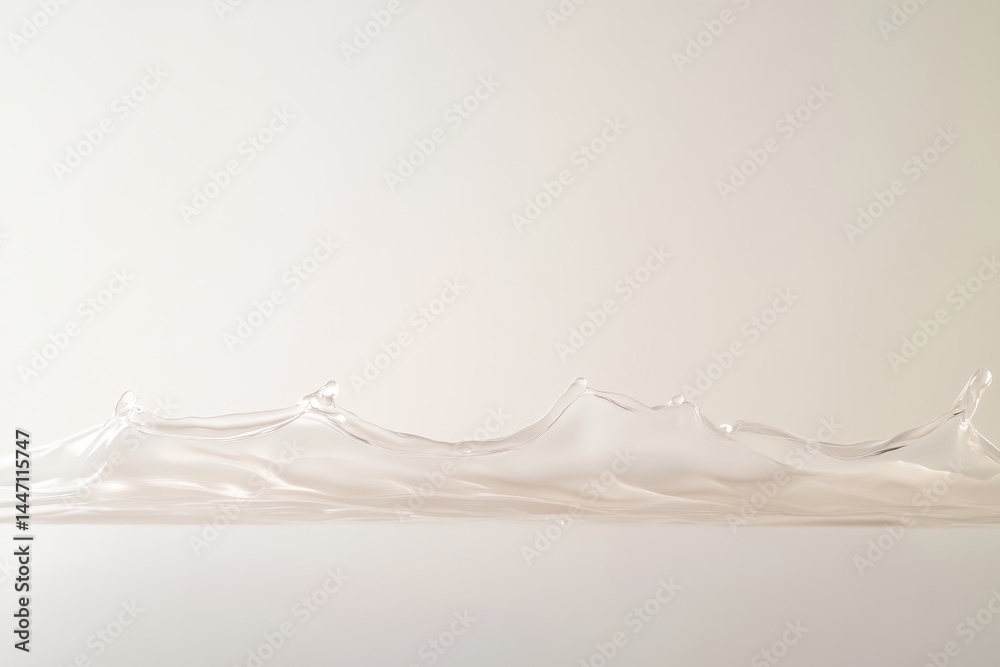 Aufkleber experience the vibrant energy of a crystal-clear water splash suspended in mid-air, illustrating ref