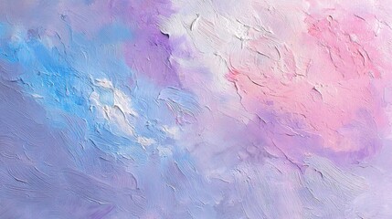 Soft Pastel Dreamy Wall with Subtle Brush Strokes in Art Style