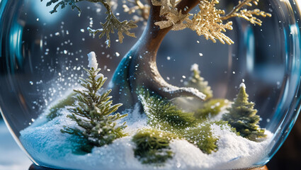 This is a snow globe, a charming decorative item. 