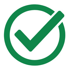 green check tick mark sign