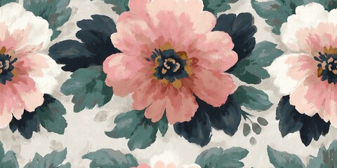 Floral seamless pattern.Pastel flower seamless pattern.Abstract floral seamless pattern 
