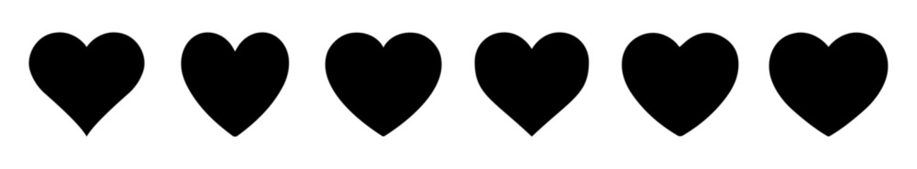 Heart icons set. Perfect for love, romance, Valentine’s Day, wedding designs, greeting cards, and romantic themed digital or print projects. Heart, red heart, vector, heart, icons.