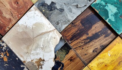 Background showcasing distressed, textured paint layers in warm hues evokes a vintage, weathered aesthetic suitable for rustic or artistic themes.